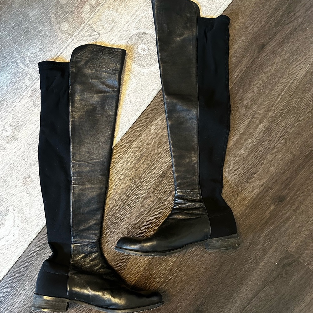 Stuart Weitzman Black Over-the-Knee Boots